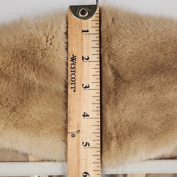 Authentic Mink Collar Unbranded With Snaps Beautiful Condition - Picture 11 of 12